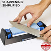Sharp Pebble Knife Sharpening Stone Kit-Grit 1000/6000 Wet Stone-Built In Angle Guides 15/17/20/22 Degrees with Base