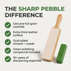 Sharp Pebble Leather Paddle Strop with Polishing Compound