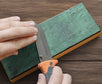 Sharp Pebble Premium Knife Sharpening Leather Strop with Green Sharpening Compound