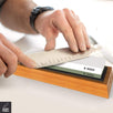 Sharp Pebble Knife Sharpening Stones Grit- 3000/8000 with Large Dual Grit Flattening Stone & NonSlip Bamboo Base