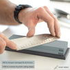 Sharp Pebble Sharpening Stones Grit 400/1000 with Flattening Stone & Angle Guide